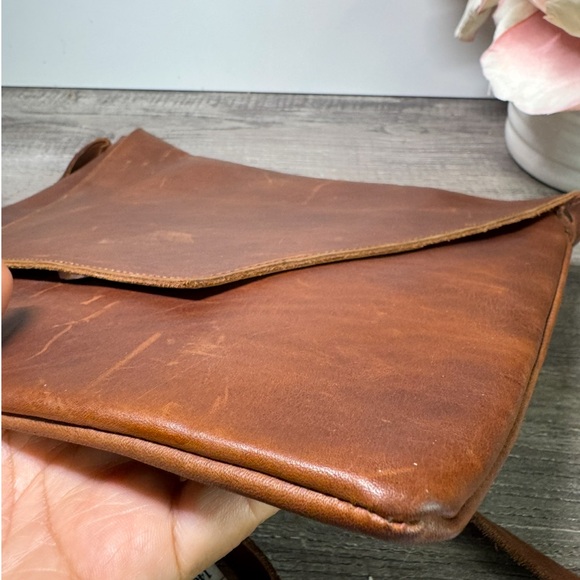 Handmade Leather Envelope Clutch/Shoulder bag STUNNING - Picture 9 of 11